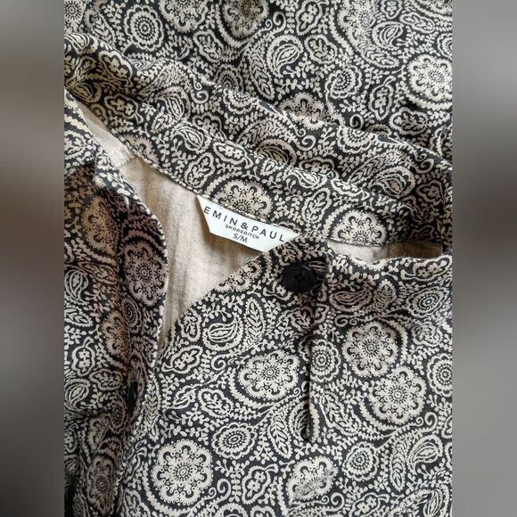 Emin + Paul Elegant Long Sleeve Midi Shirt Dress Sophisticated Timeless Classy - Picture 3 of 3